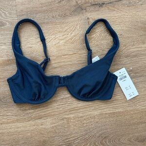 Abercrombie & Fitch Blue Bikini Underwire Adjustable